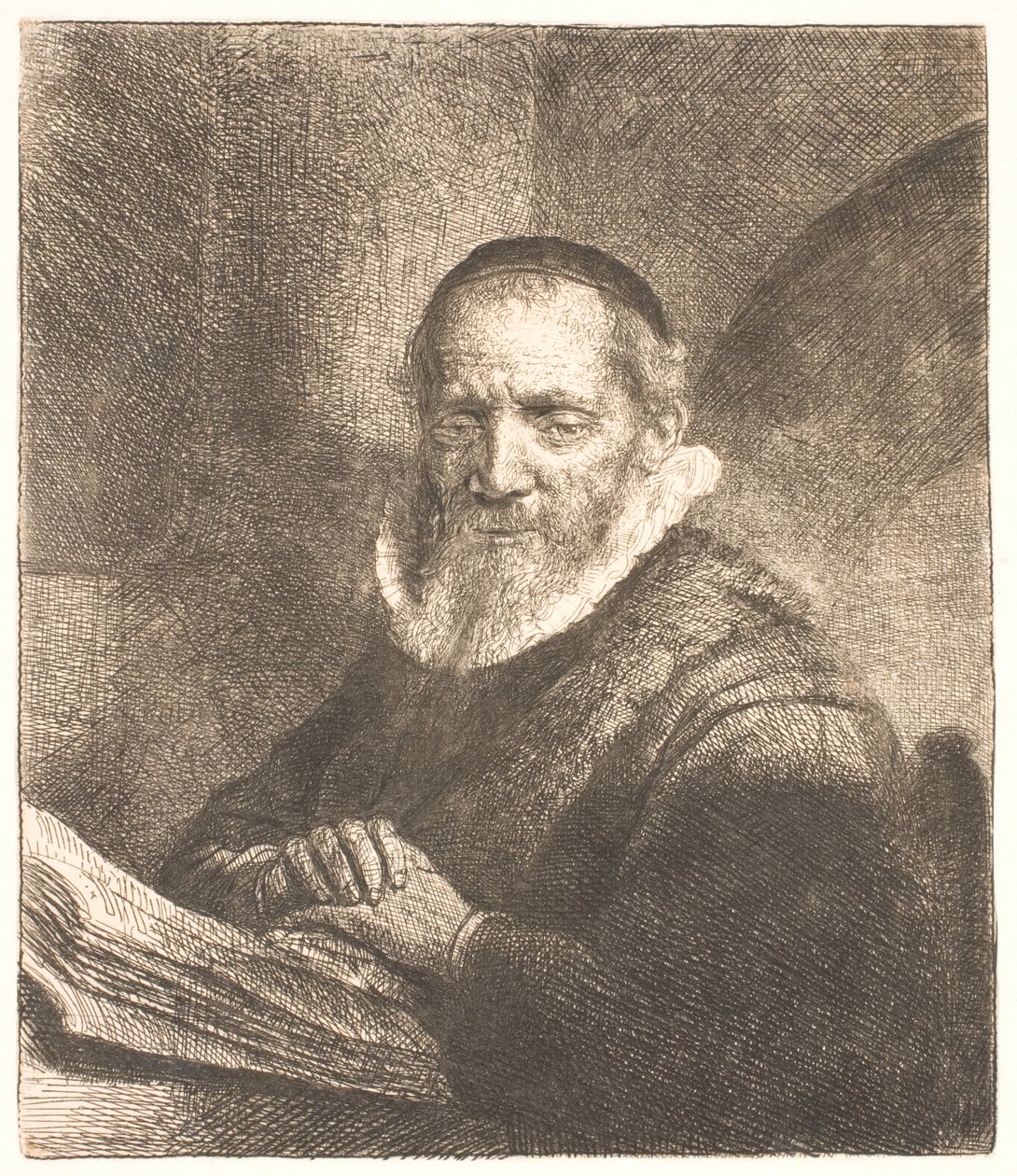 Jan Cornelis Sylvius, Prediger (?) von Rembrandt van Rijn