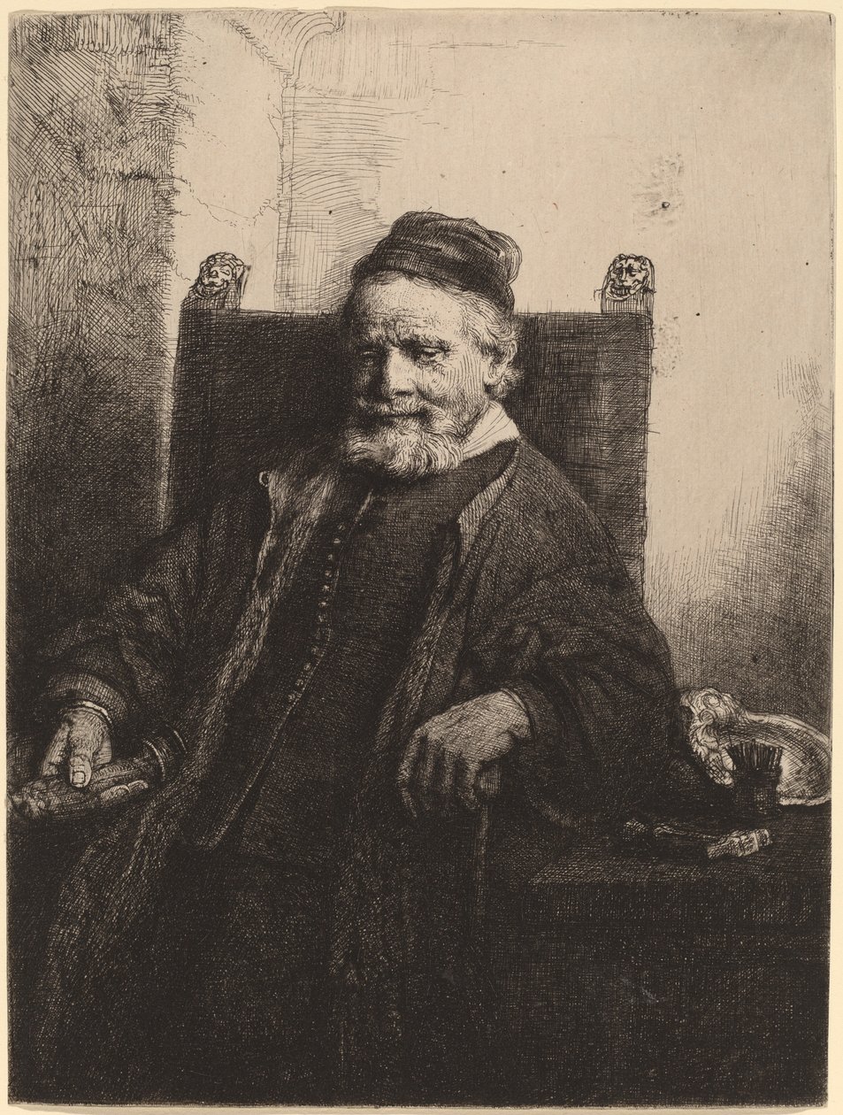 Jan Lutma von Rembrandt van Rijn: hochwertiger Kunstdruck
