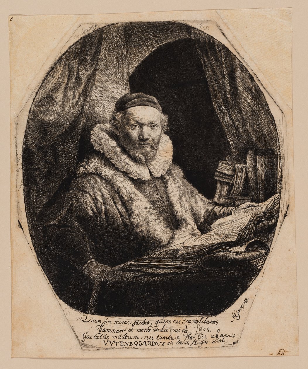 Jan Uytenbogaert, Prediger der Remonstranten von Rembrandt van Rijn