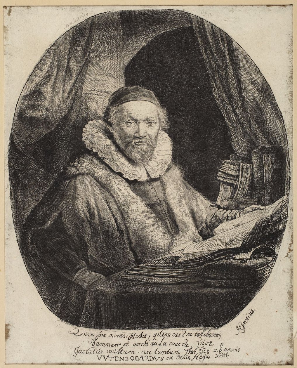 Jan Uytenbogaert, Prediger der Remonstranten von Rembrandt van Rijn