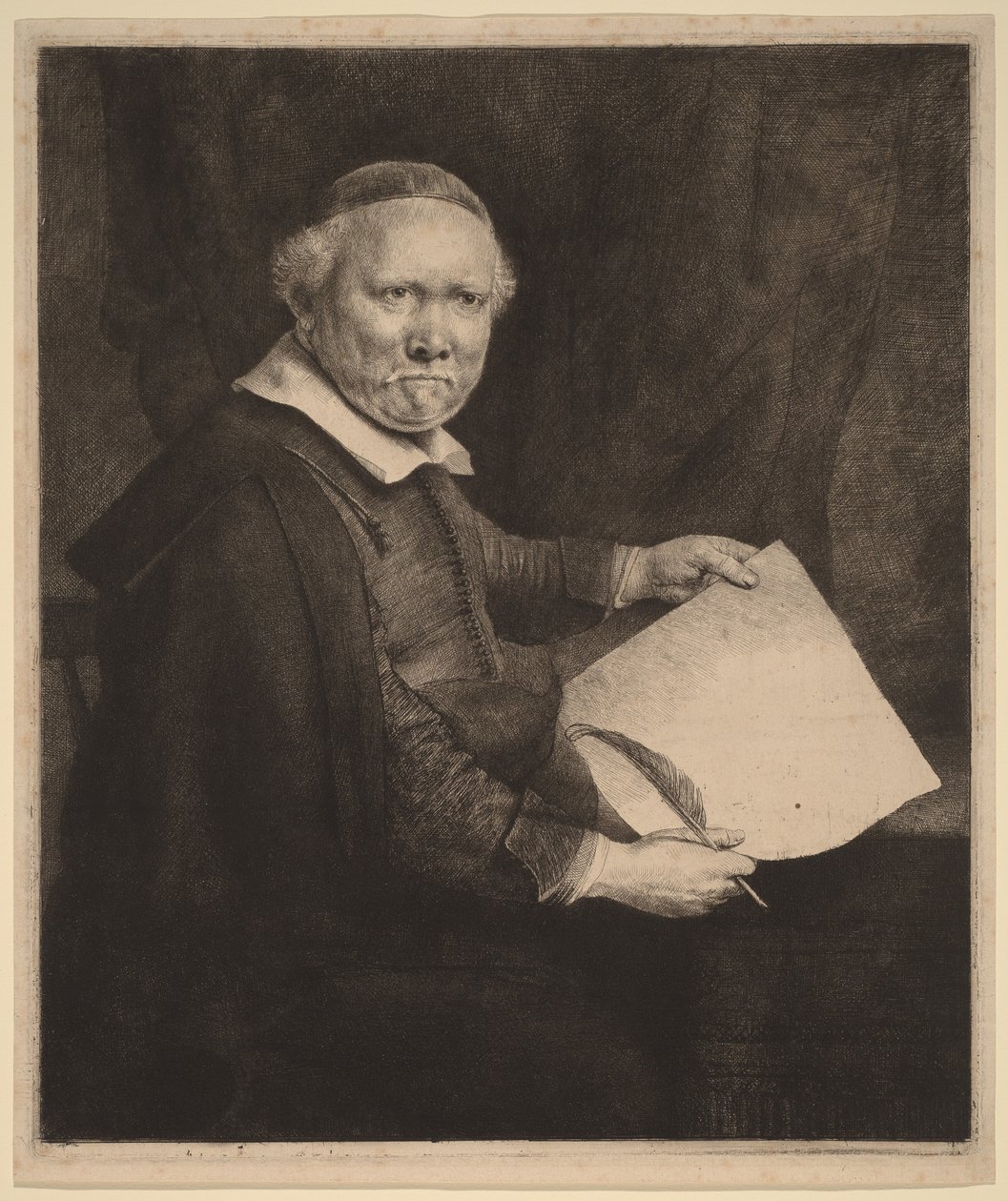 Lieven Willemsz van Coppenol: die größere Platte von Rembrandt van Rijn