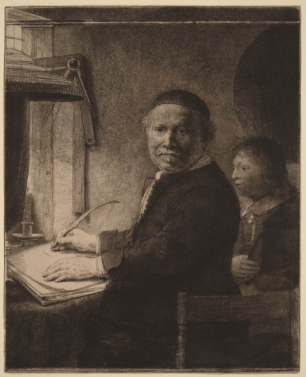 Lieven Willemsz van Coppenol: die kleinere Platte von Rembrandt van Rijn