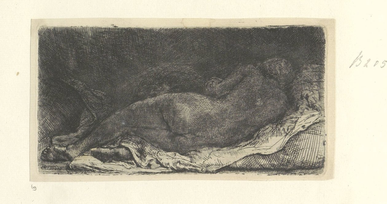 Liegender weiblicher Akt von Rembrandt van Rijn