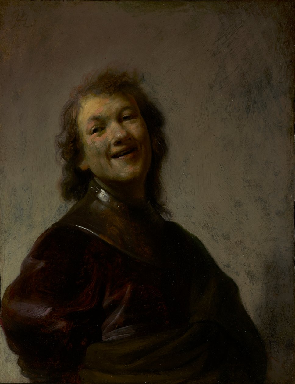 Rembrandt lachend, ca. 1628 von Rembrandt van Rijn