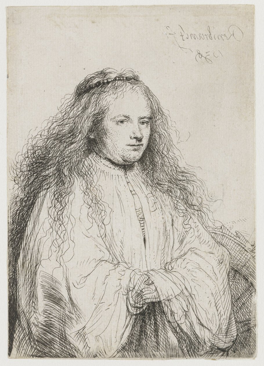 Saskia als St. Katharina von Alexandria von Rembrandt van Rijn