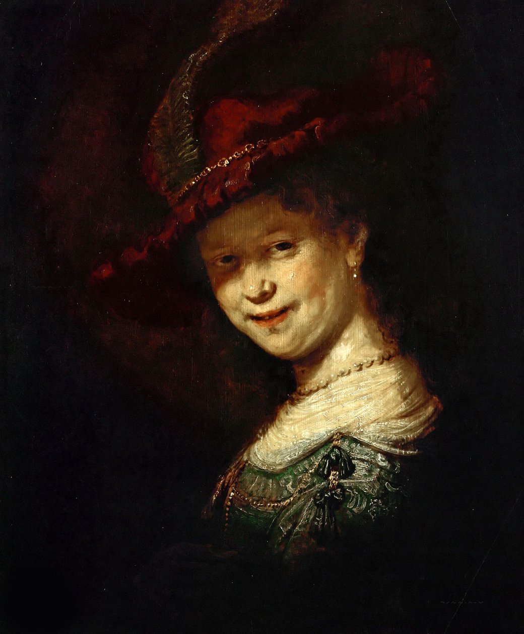 Saskia van Uylenburgh als Mädchen, 1633 von Rembrandt van Rijn