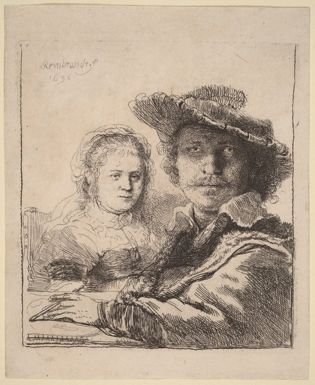 Selbstporträt mit Saskia von Rembrandt van Rijn