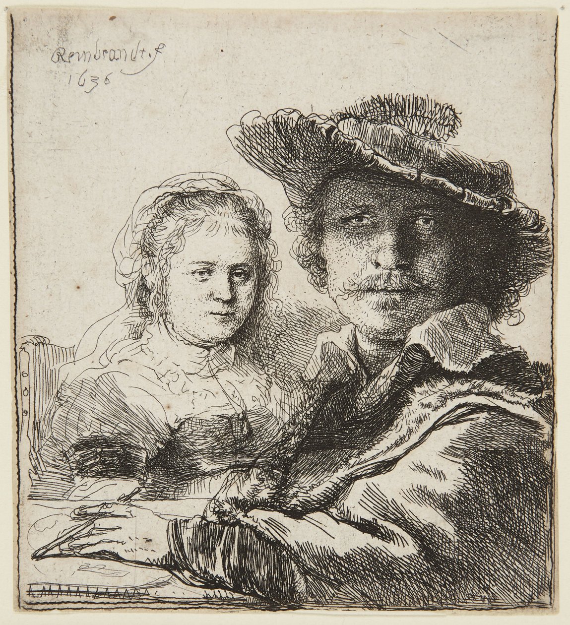 Selbstporträt mit Saskia von Rembrandt van Rijn
