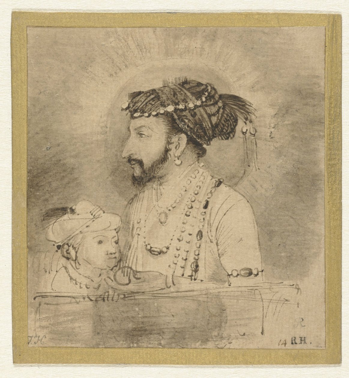 Schah Jahan und sein Söhnchen von Rembrandt van Rijn