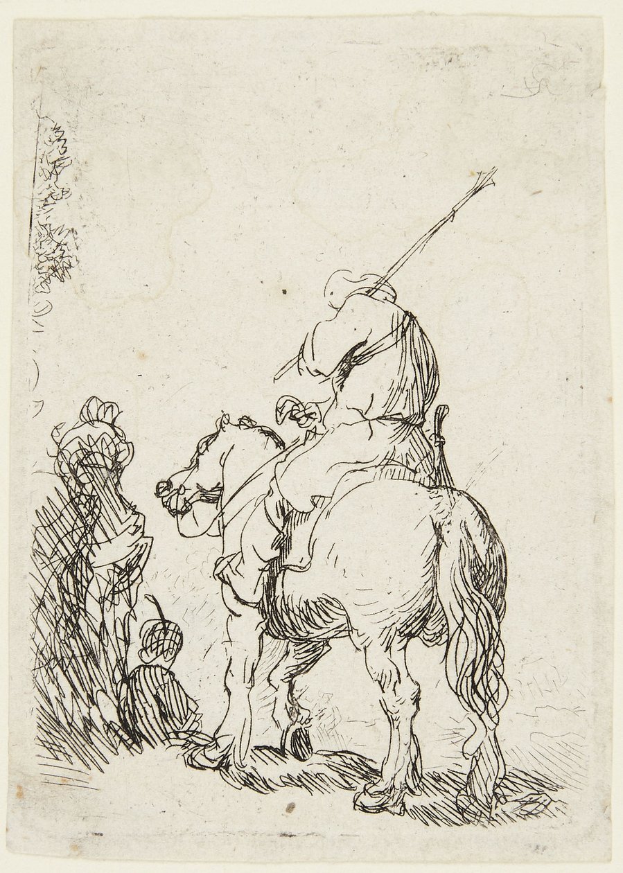 Soldat zu Pferd von Rembrandt van Rijn