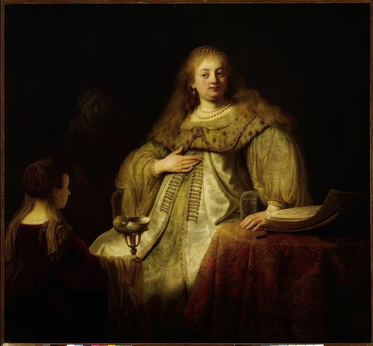 Sophonisbe empfängt den Giftbecher auf Befehl ihres Gatten von Rembrandt van Rijn