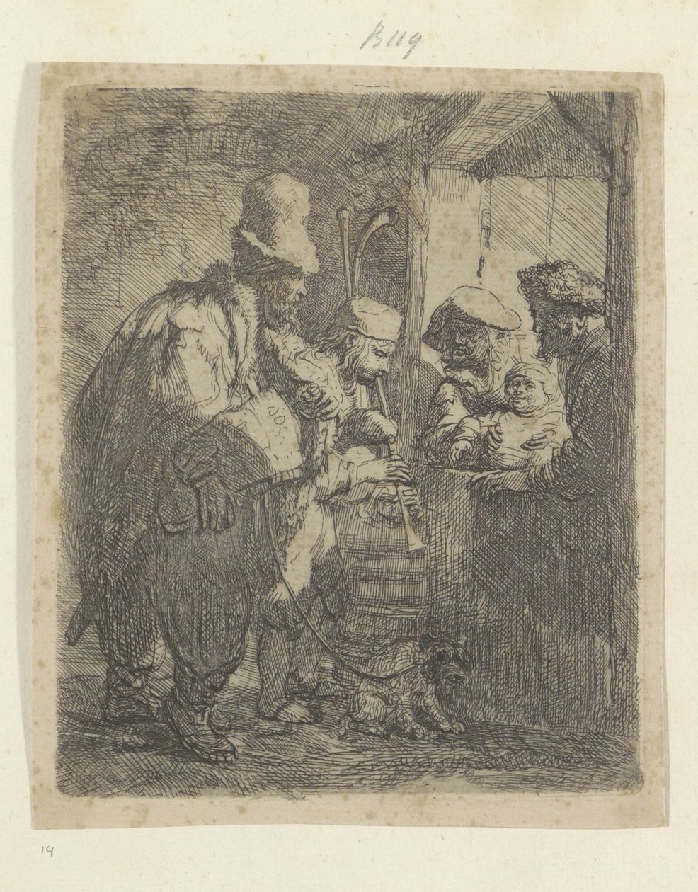 Straßenmusiker von Rembrandt van Rijn