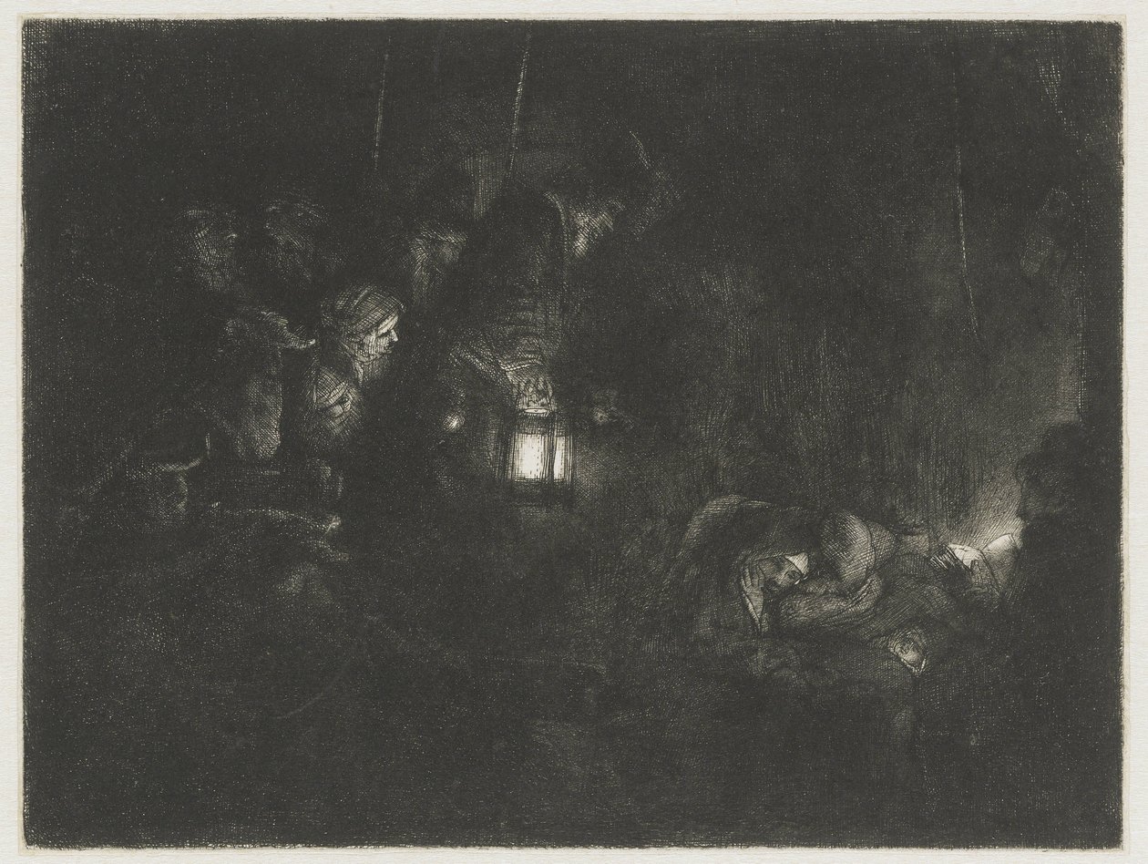 Die Anbetung der Hirten von Rembrandt van Rijn