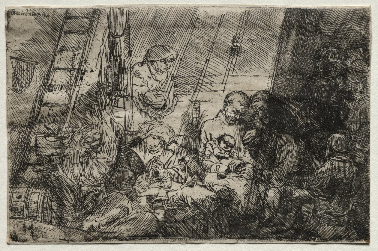 Die Beschneidung im Stall, 1654 von Rembrandt van Rijn