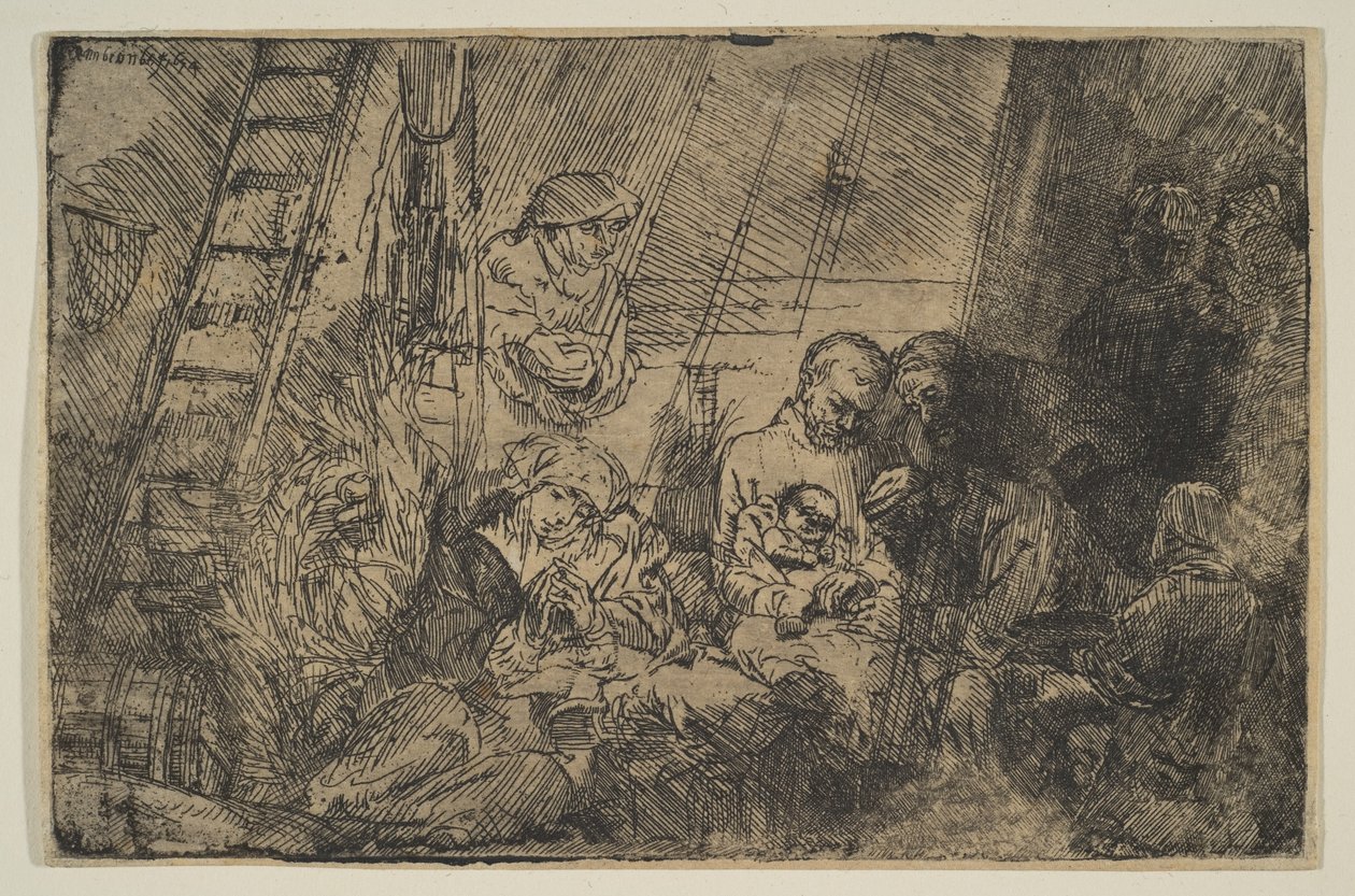 Die Beschneidung im Stall, 1654 von Rembrandt van Rijn
