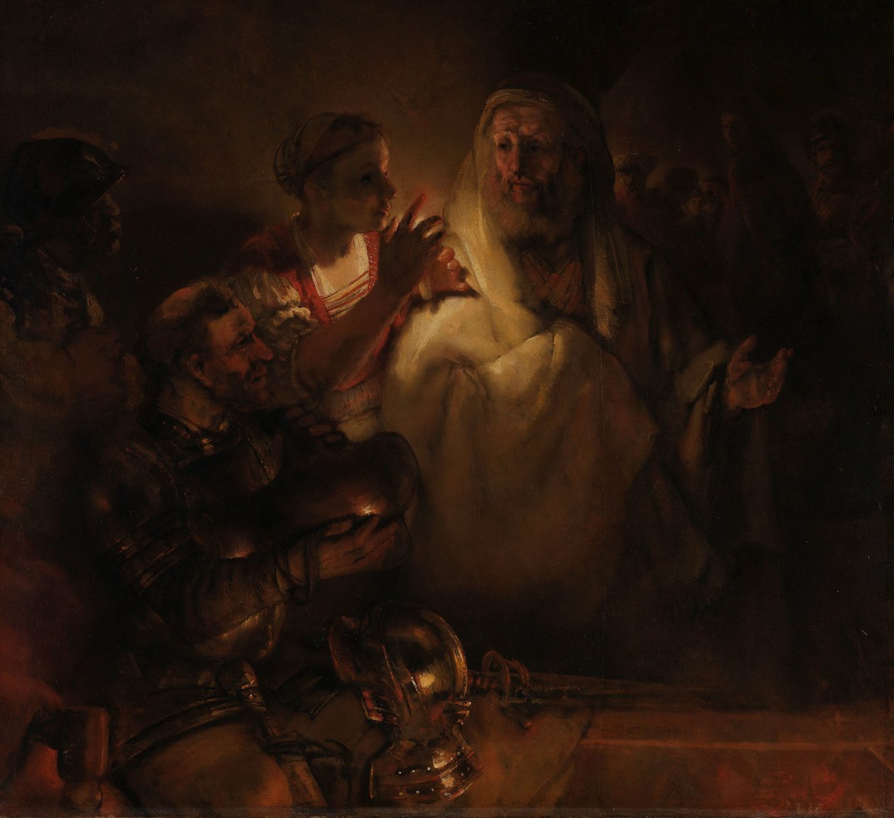 Die Verleugnung des Heiligen Petrus von Rembrandt van Rijn