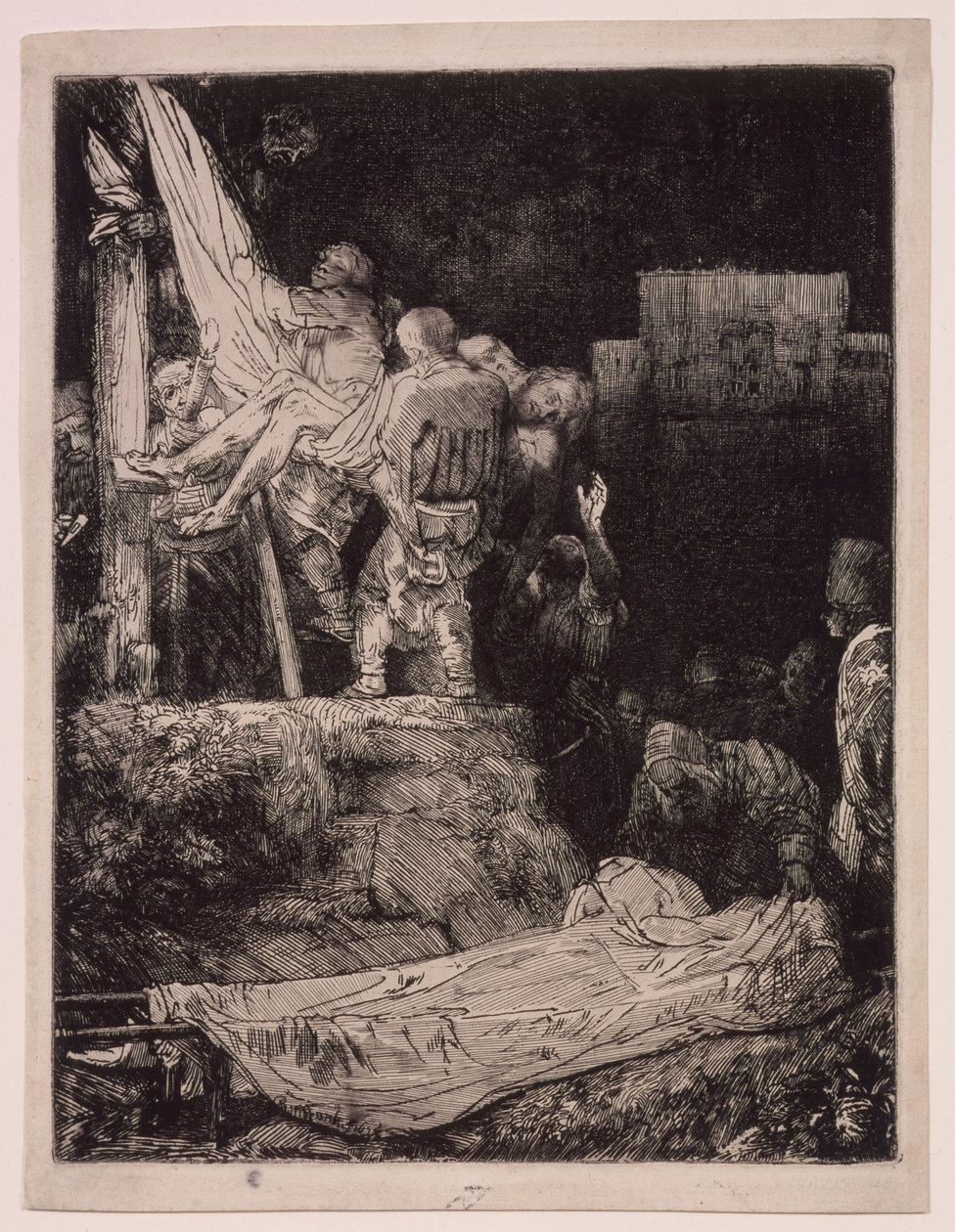 Die Kreuzabnahme bei Fackellicht von Rembrandt van Rijn