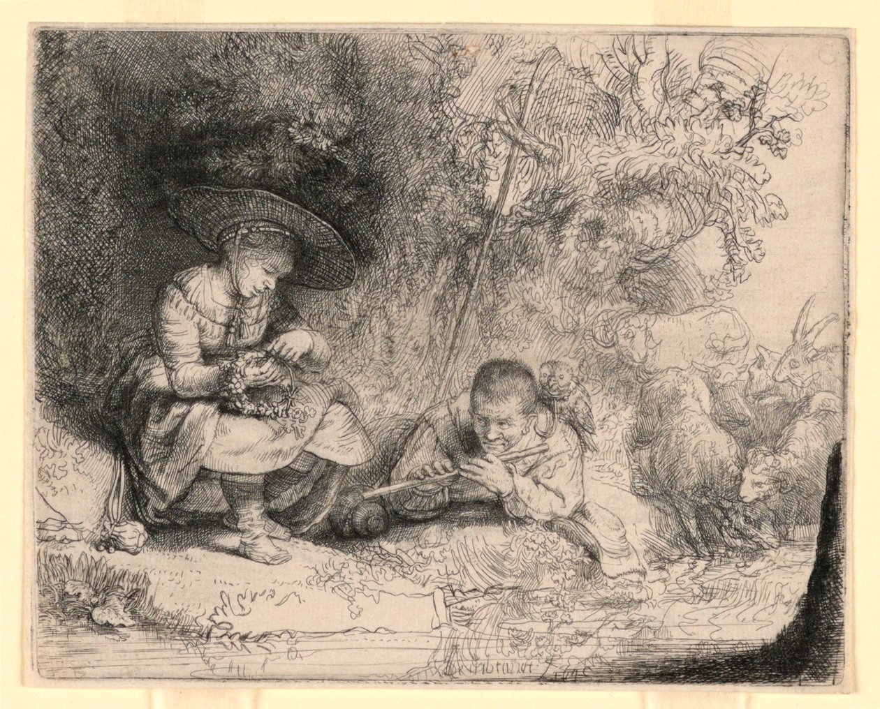 Der Flötenspieler von Rembrandt van Rijn