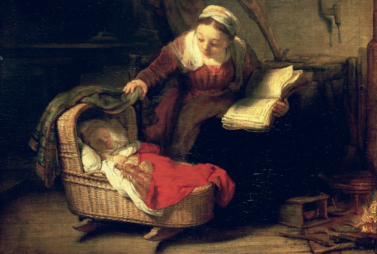 Die Heilige Familie, ca. 1645 (Detail) von Rembrandt van Rijn