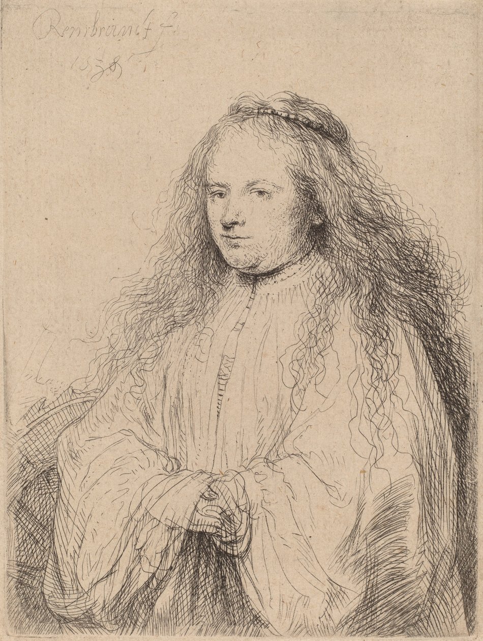 Die kleine jüdische Braut (Saskia als Heilige Katharina), 1638 von Rembrandt van Rijn