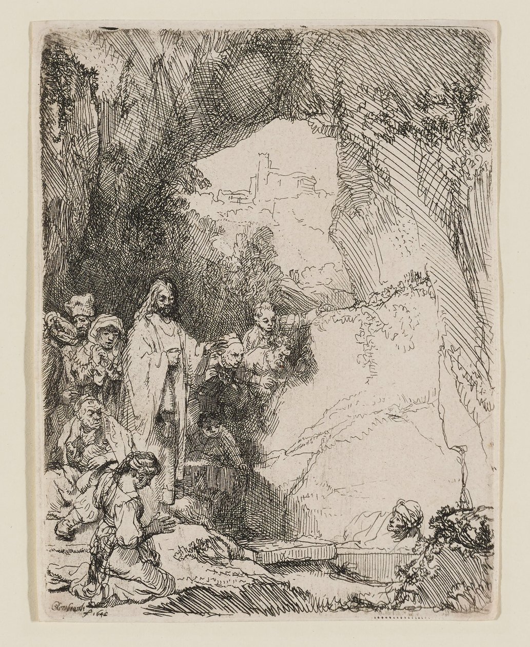 Die Auferweckung des Lazarus: Die kleinere Platte von Rembrandt van Rijn