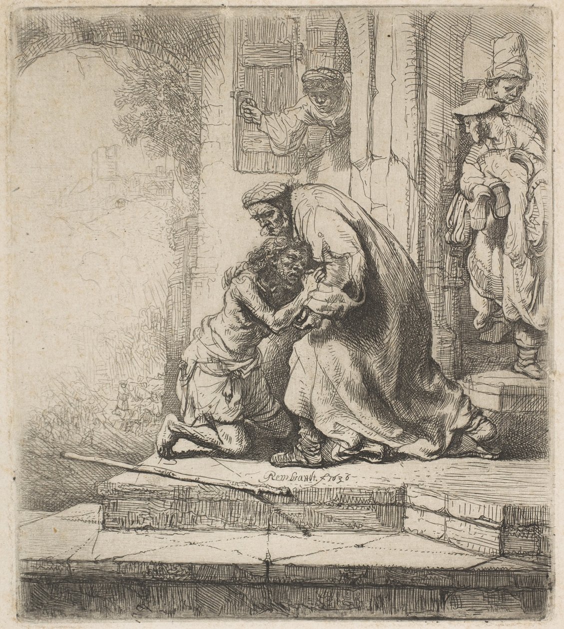 Die Rückkehr des verlorenen Sohnes, 1636 von Rembrandt van Rijn