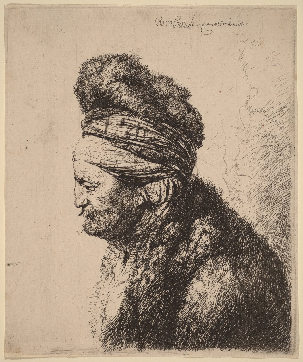 Der zweite orientalische Kopf von Rembrandt van Rijn