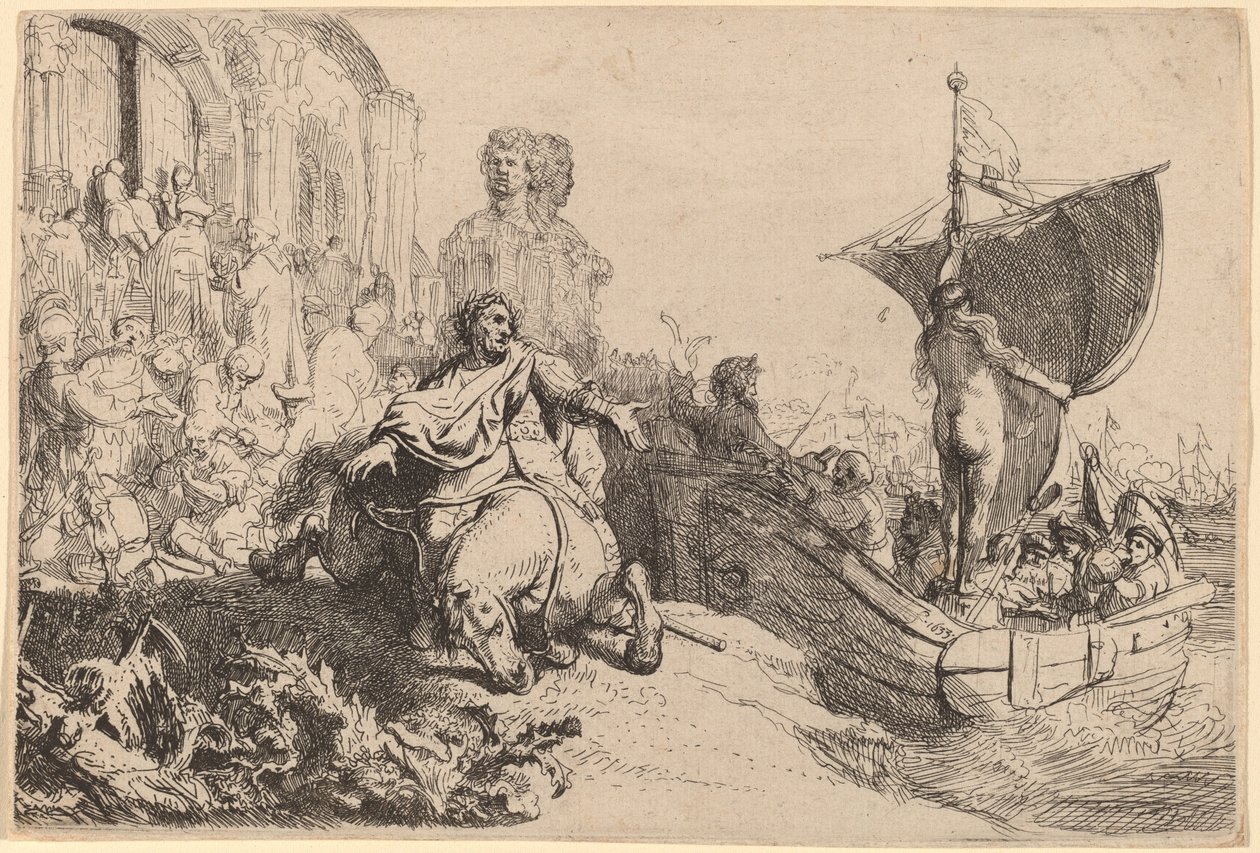 Das Schiff des Glücks von Rembrandt van Rijn