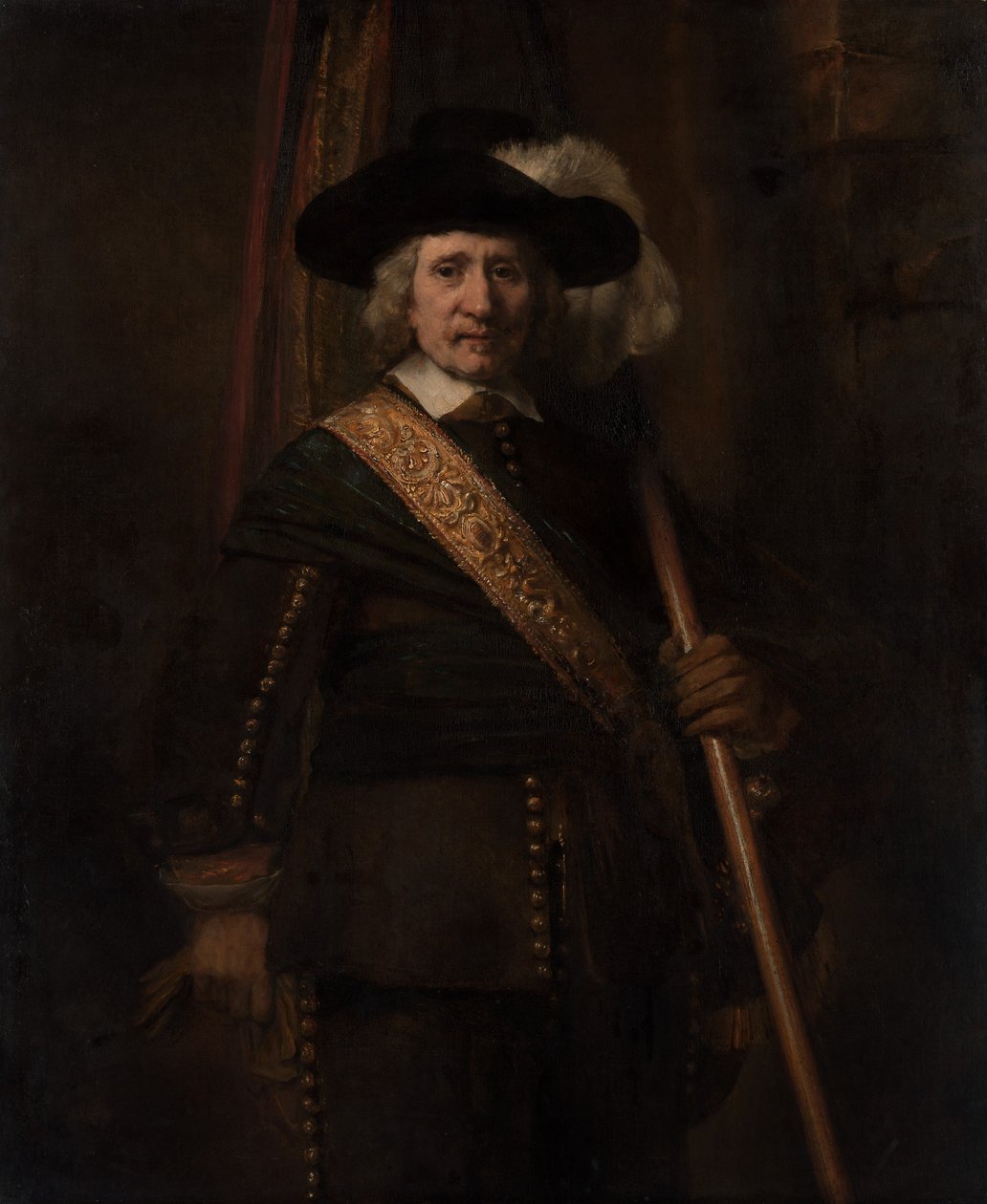 Der Standartenträger Floris Soop, 1604-1657, 1654 von Rembrandt van Rijn