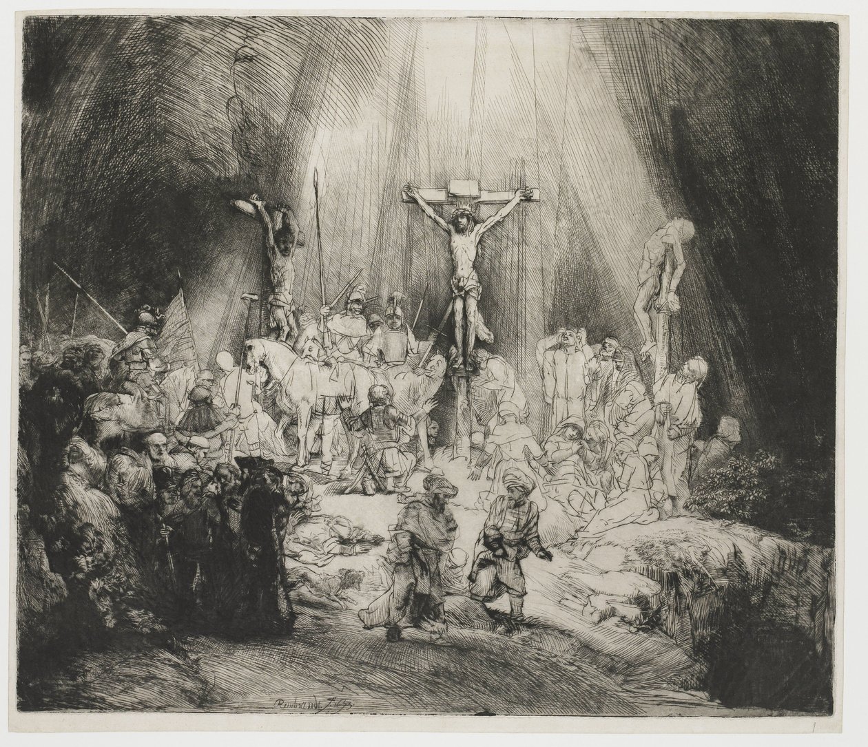 Die drei Kreuze von Rembrandt van Rijn