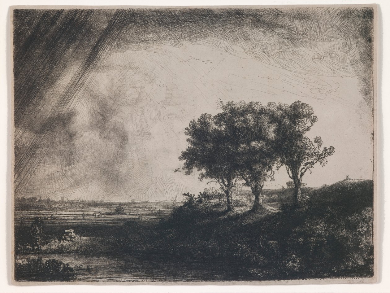 Die drei Bäume von Rembrandt van Rijn