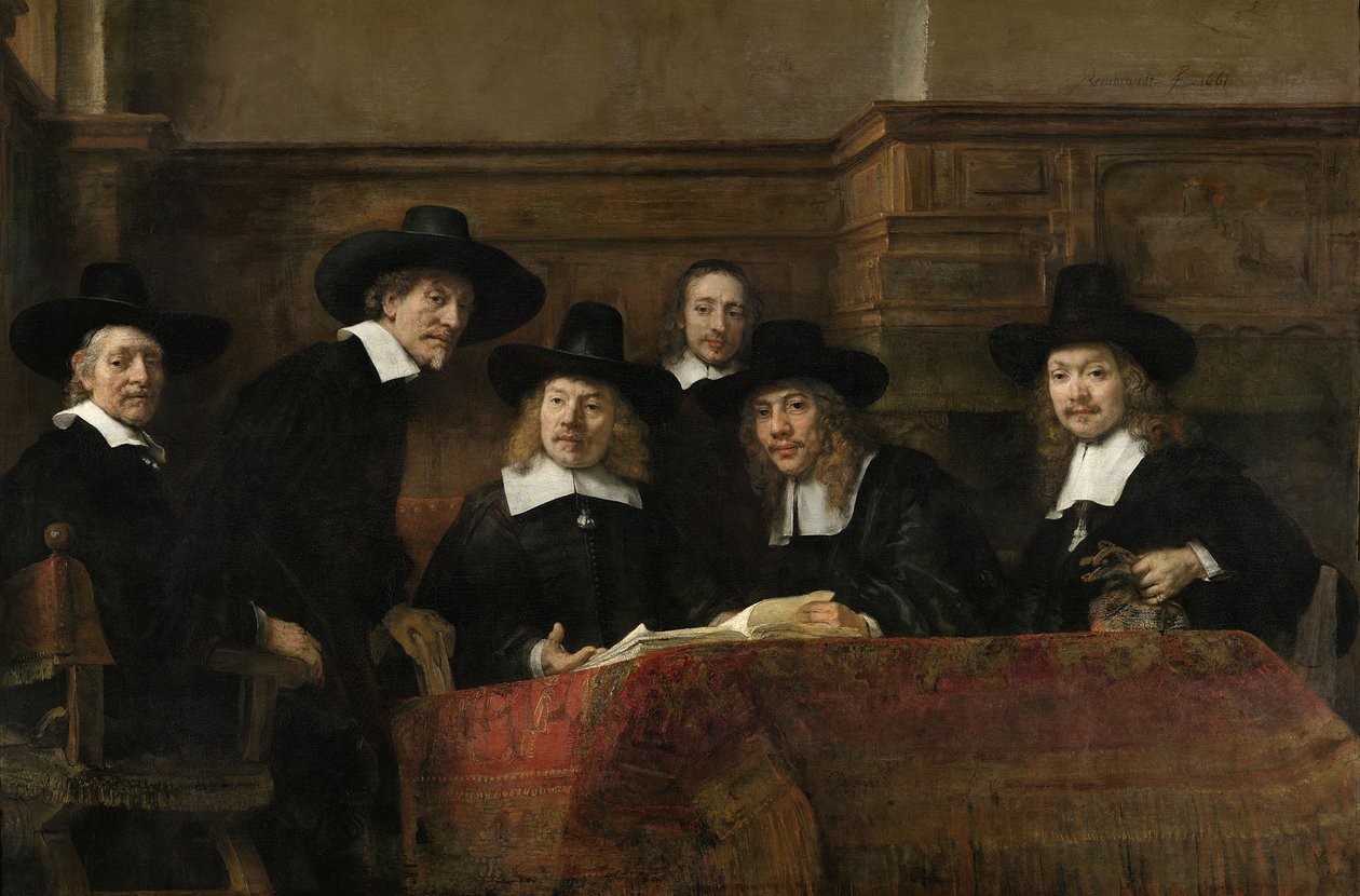 Die Vorsteher der Amsterdamer Tuchhändlergilde, bekannt als 