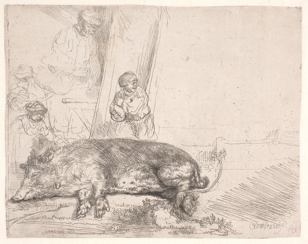 Das Schwein von Rembrandt van Rijn