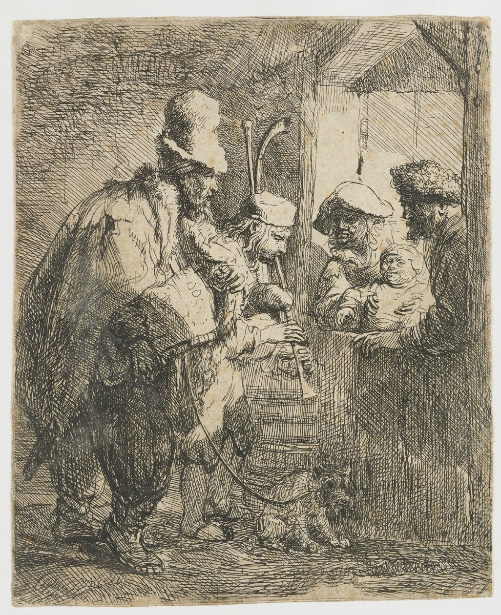 Die flanierenden Musiker von Rembrandt van Rijn