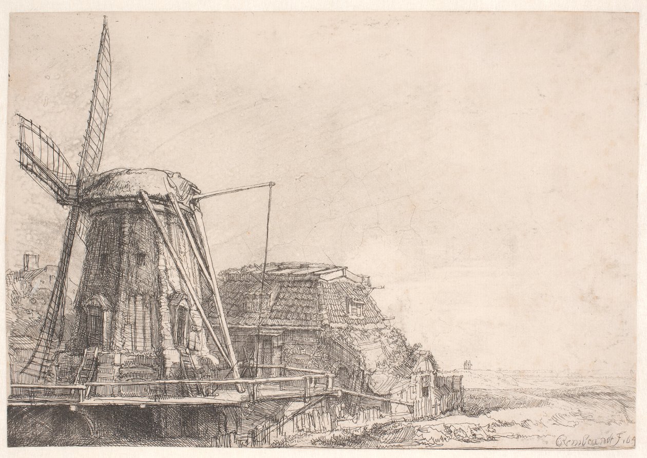 Die Windmühle von Rembrandt van Rijn