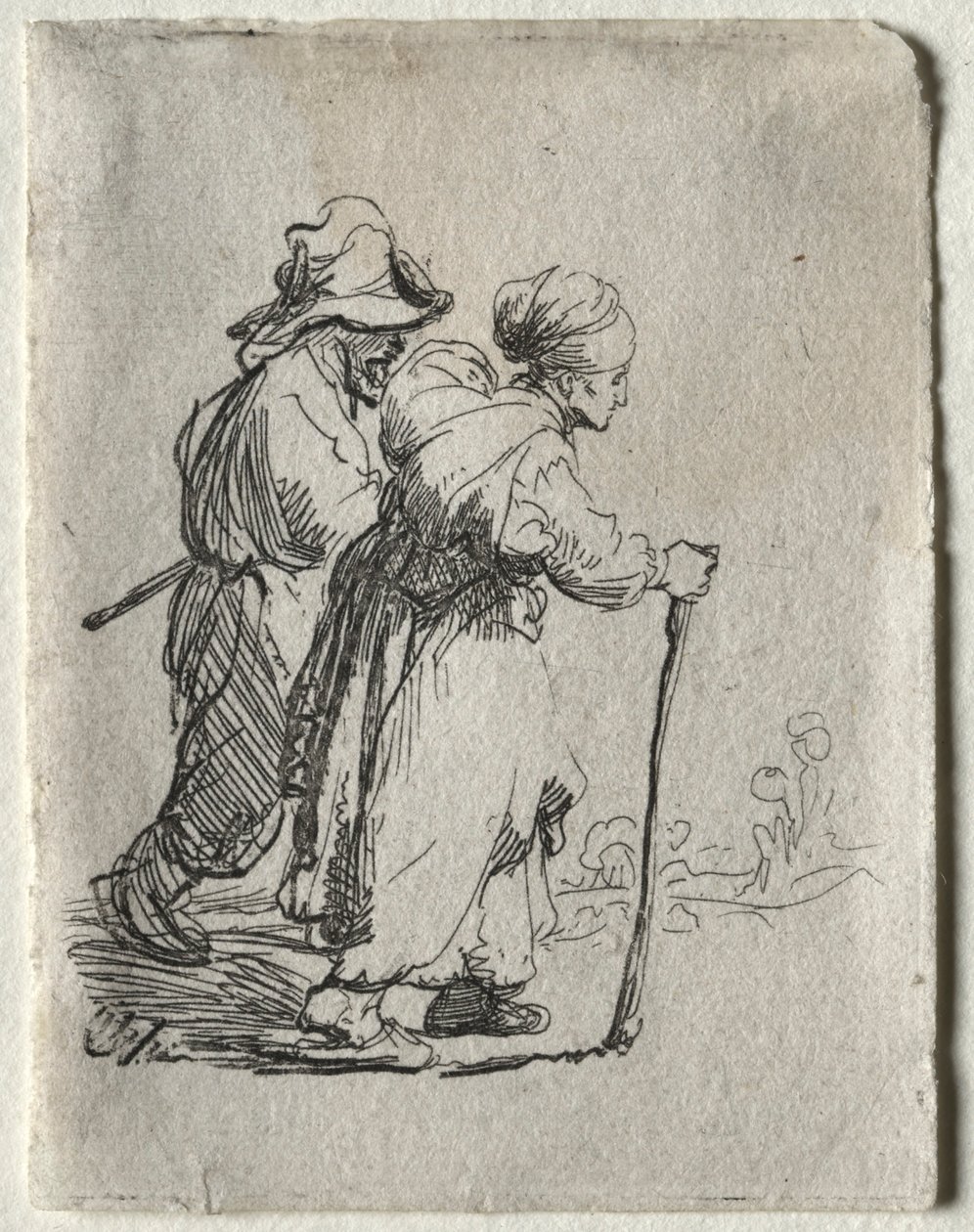 Zwei Landstreicher, ein Mann und eine Frau, ca. 1634 von Rembrandt van Rijn