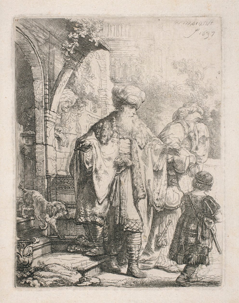 Die Vertreibung Hagars von Rembrandt van Rijn