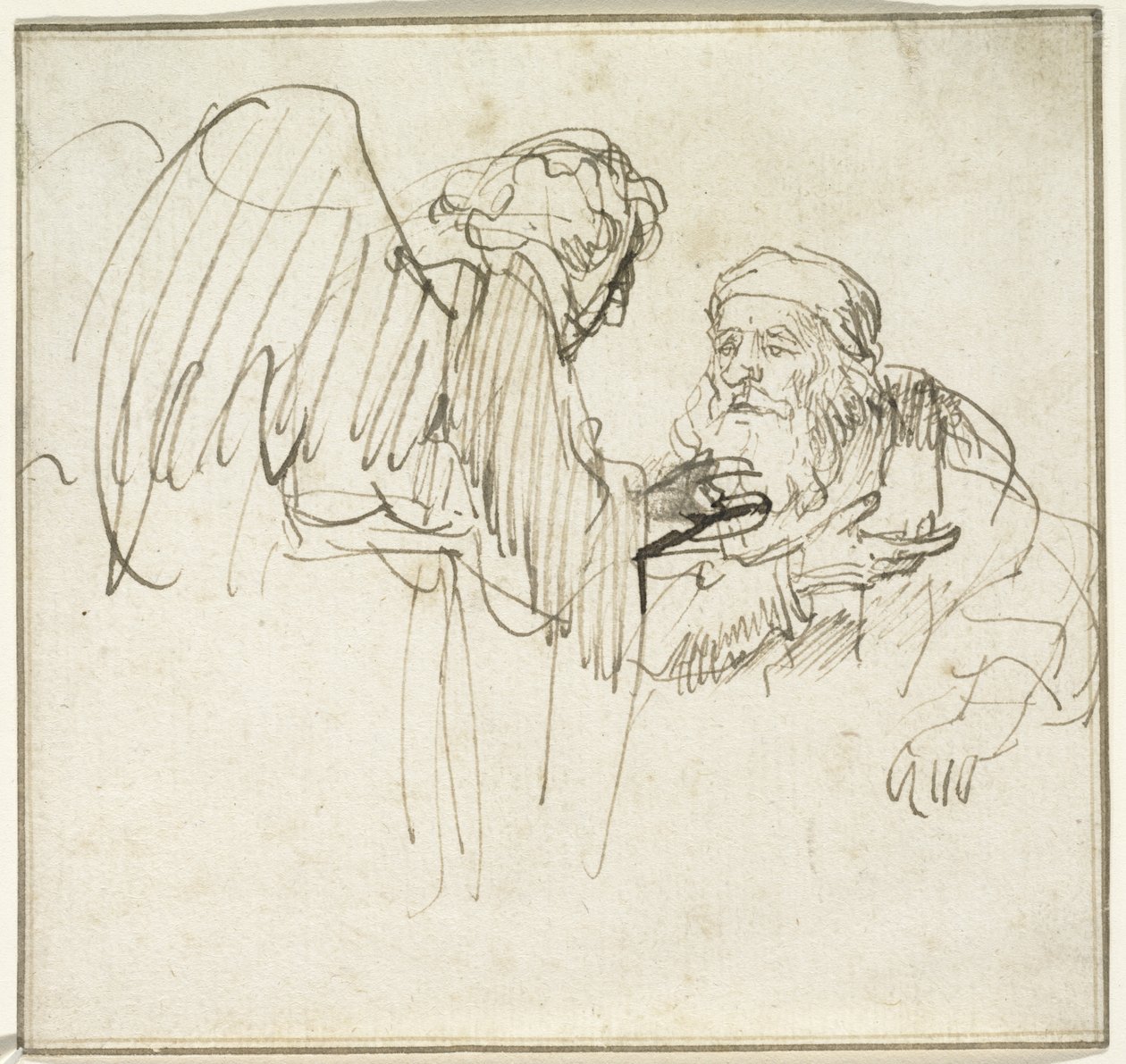 Zacharias und der Engel, ca. 1635 von Rembrandt van Rijn