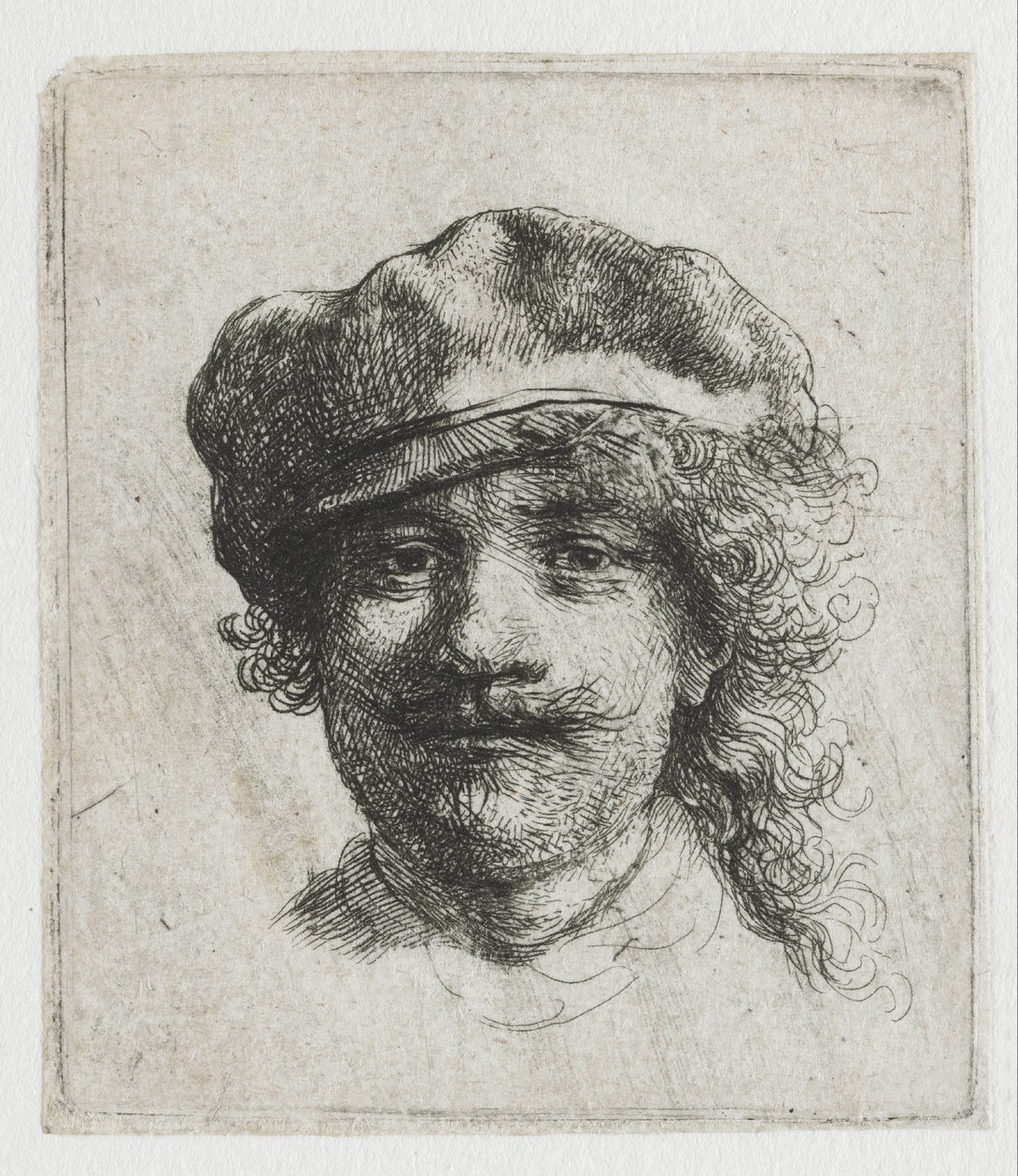 Selbstporträt mit Barett von Rembrandt van Rijn