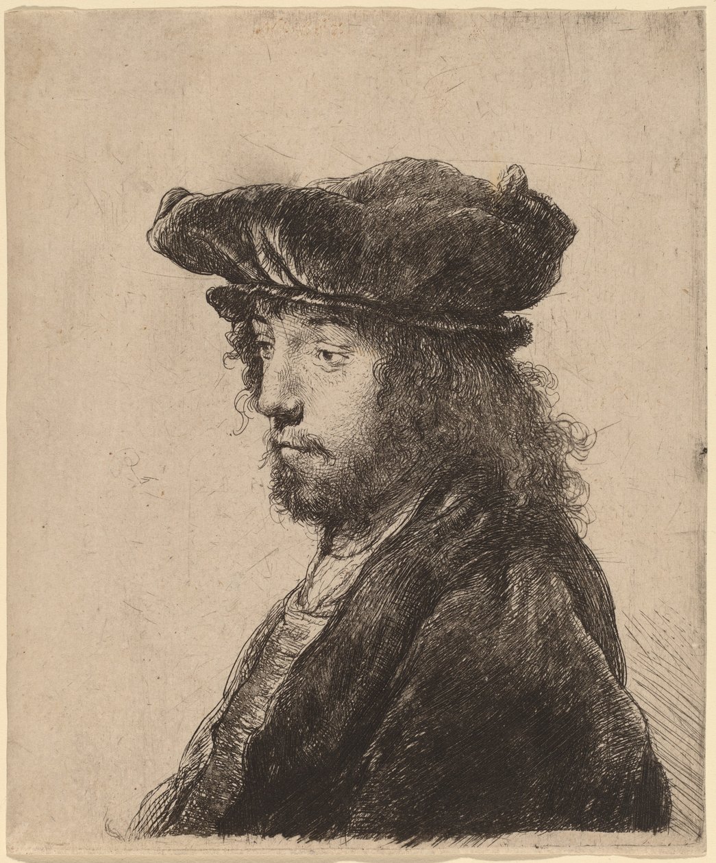 Der vierte orientalische Kopf von Rembrandt van Rijn and Studio of Rembrandt