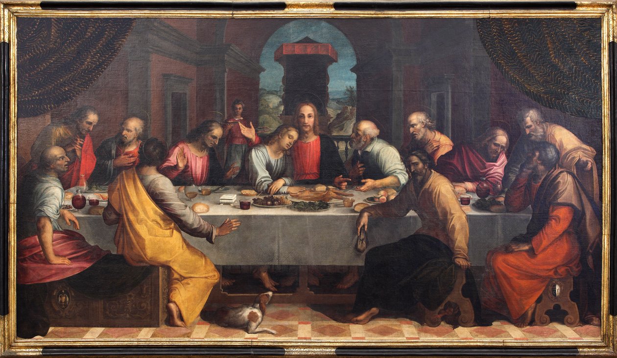Das letzte Abendmahl, 1604 von Remigio Cantagallina
