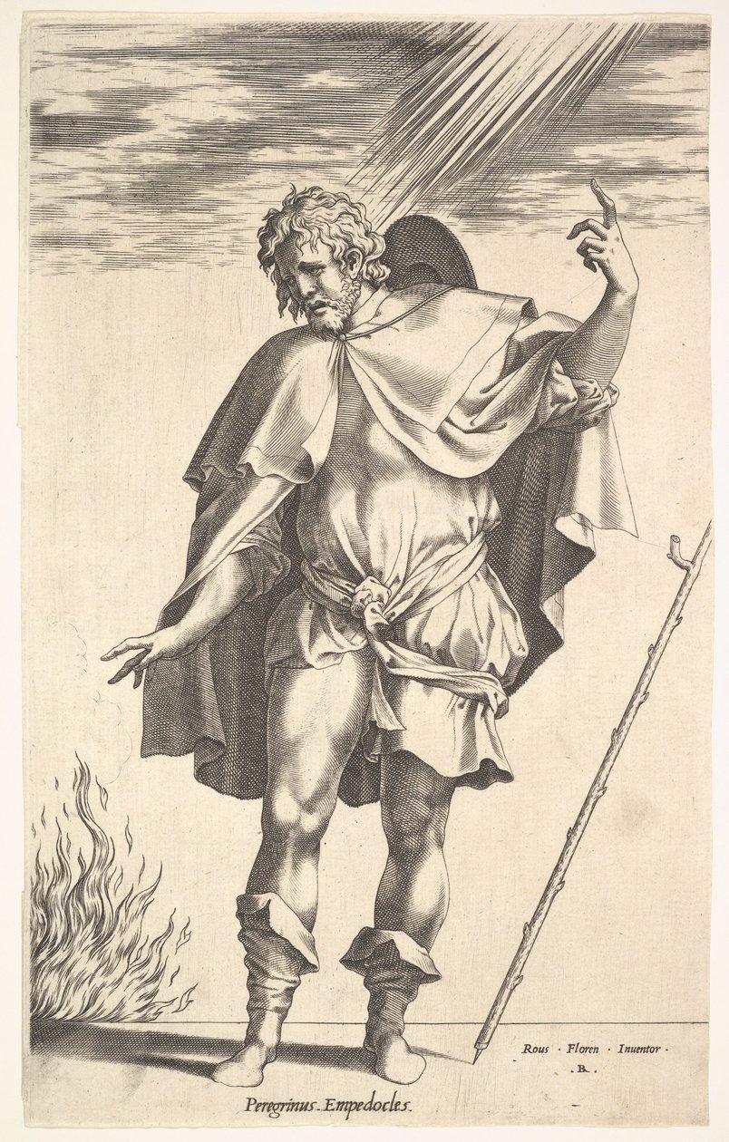 Empedokles, ca. 1545-63 von Rene Boyvin