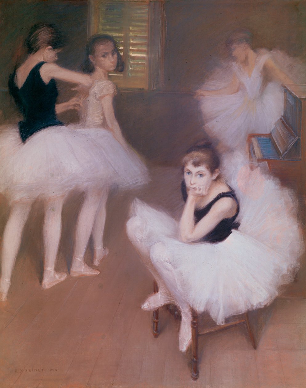 Jeunes danseuses au repos von René François Xavier Prinet