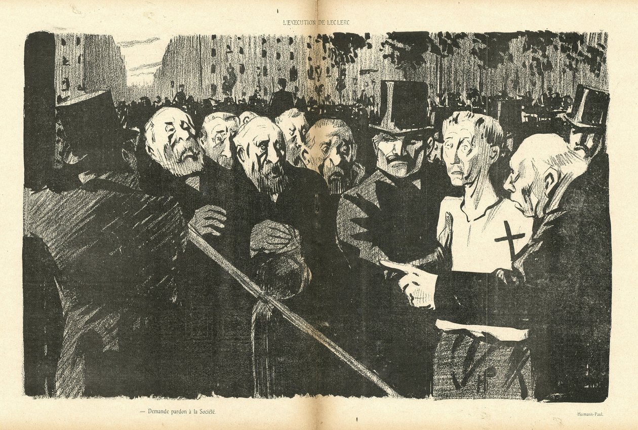 Illustration von Hermann-Paul (1864-1940) in Le Canard Sauvage von Rene George Hermann Paul