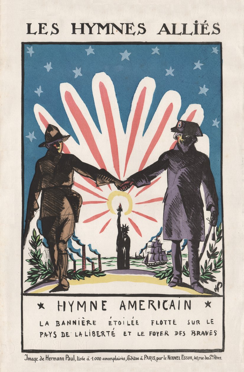 Die Hymnen der Alliierten, 1917 von Rene George Hermann Paul