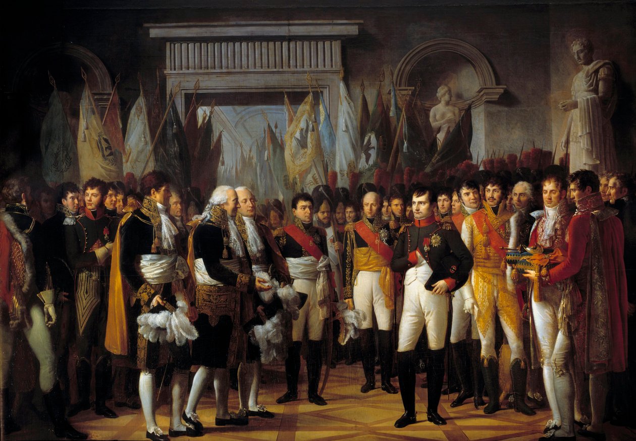 Napoleon I (1769-1821) empfängt die Abgeordneten des Konservativen Senats im Königspalast von Berlin am 19.11.1806 von Rene Theodore Berthon