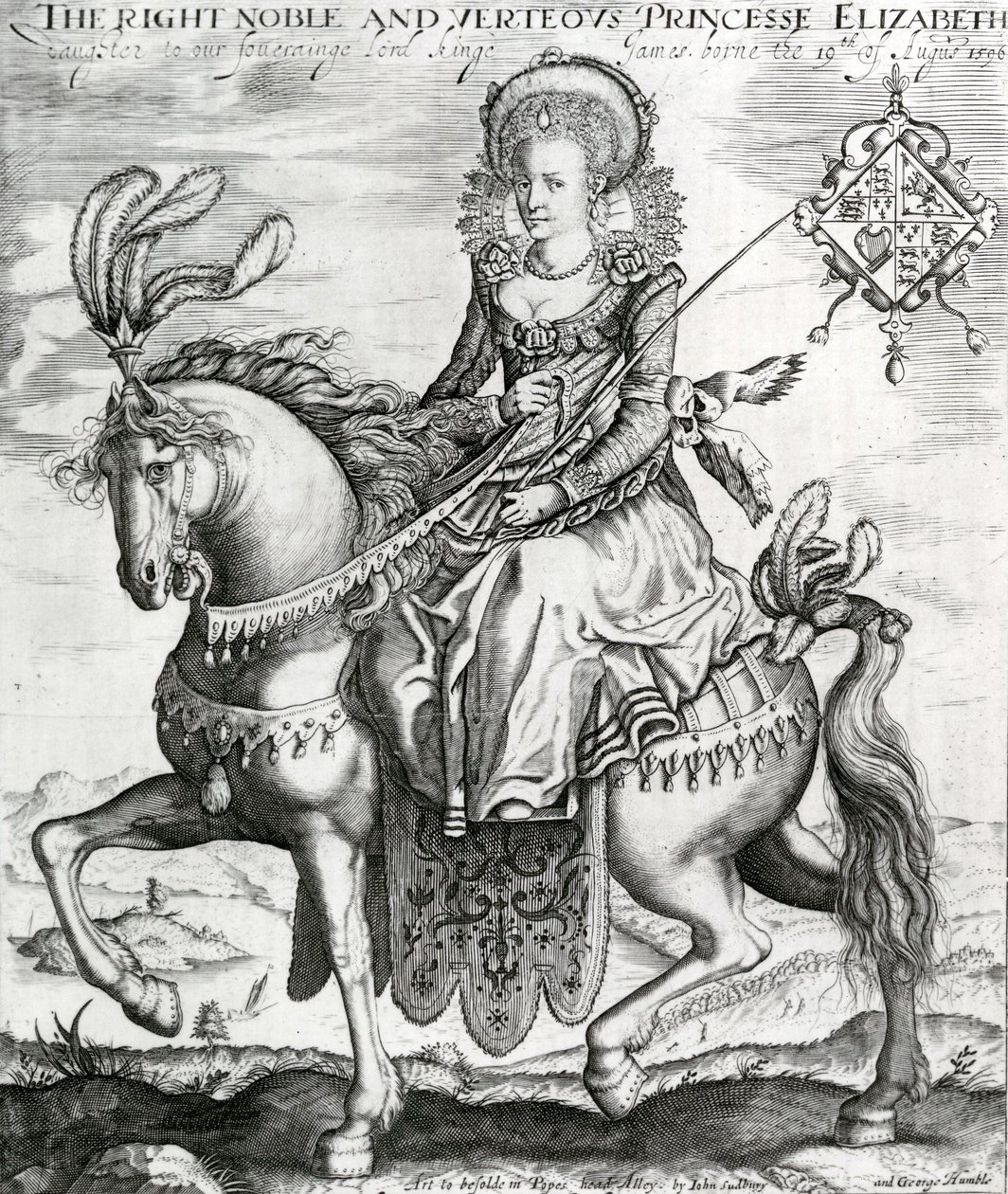 Die edle und tugendhafte Prinzessin Elizabeth, Tochter unseres souveränen Herrn König James, 1612-3 von Renold Elstrack