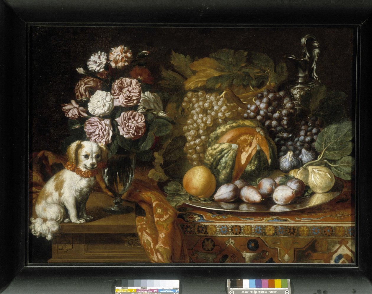 Stillleben mit Zwergspaniel von Reynaud Levieux