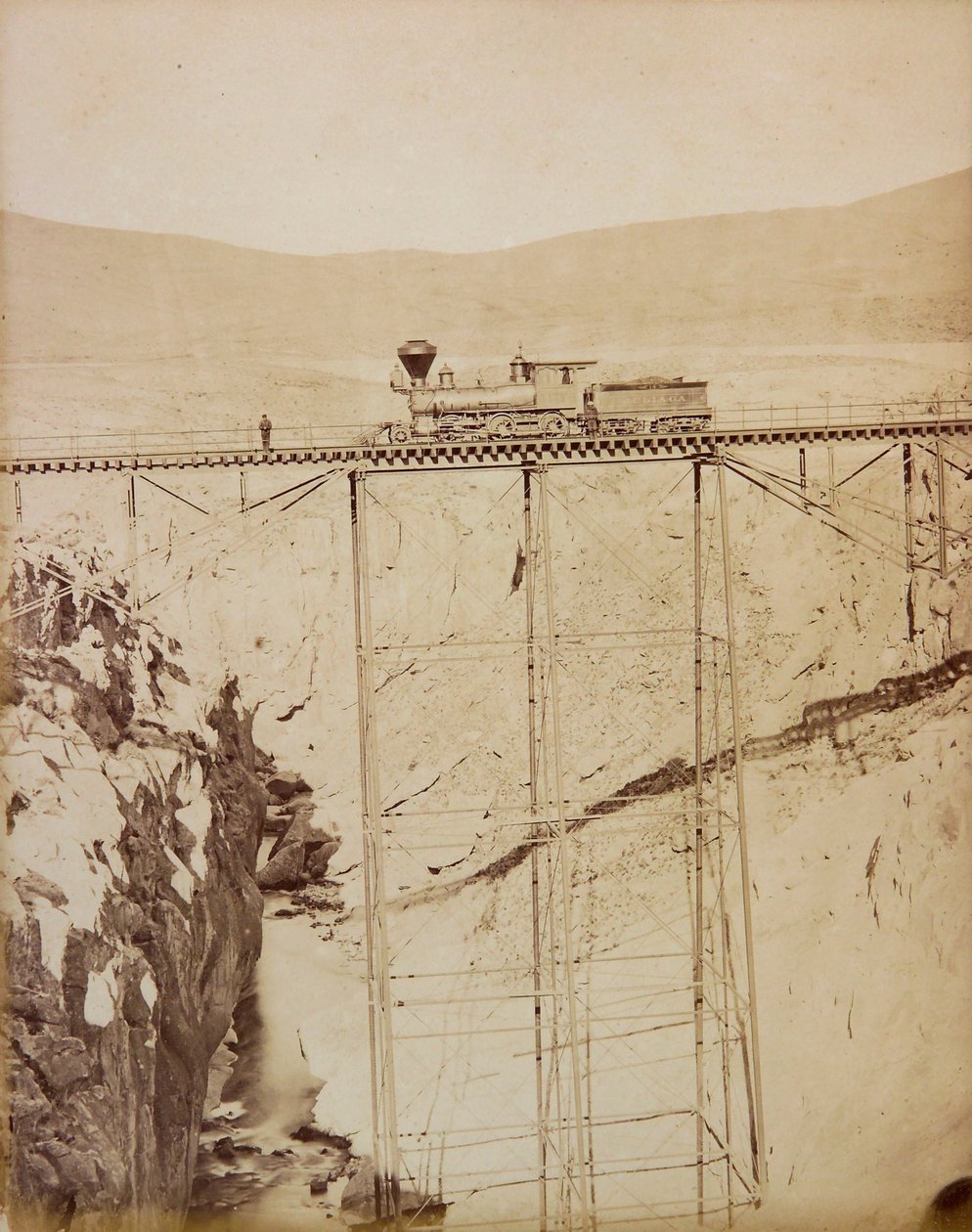 Sumbay-Brücke. Aus dem Album der Ansichten der Südbahn von Ricardo Villaalba