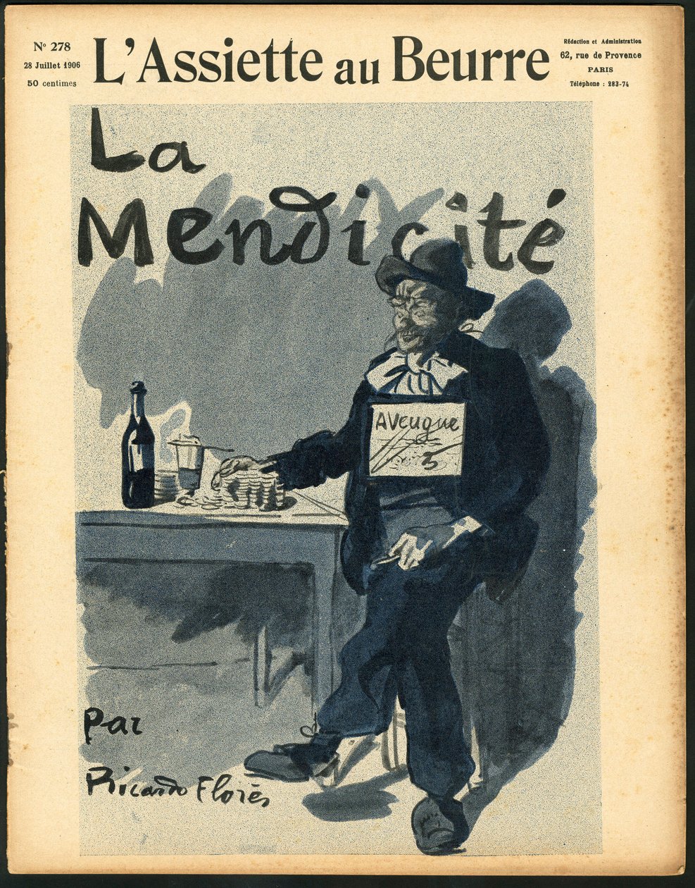 Cover von „The Butter Plate“, Nummer 278, Satirical in Colors von Ricardo Flores
